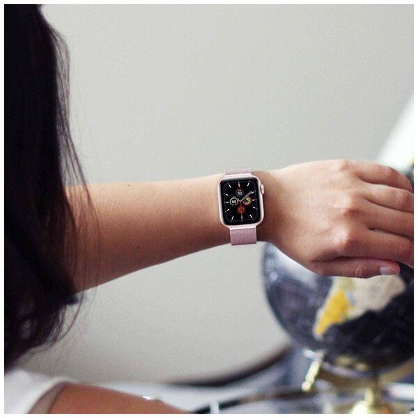 Strap for APPLE WATCH 4 / 5 / 6 / 7 / SE (38 / 40 / 41 MM) Tech-Protect Milaneseband silver 5906735412918