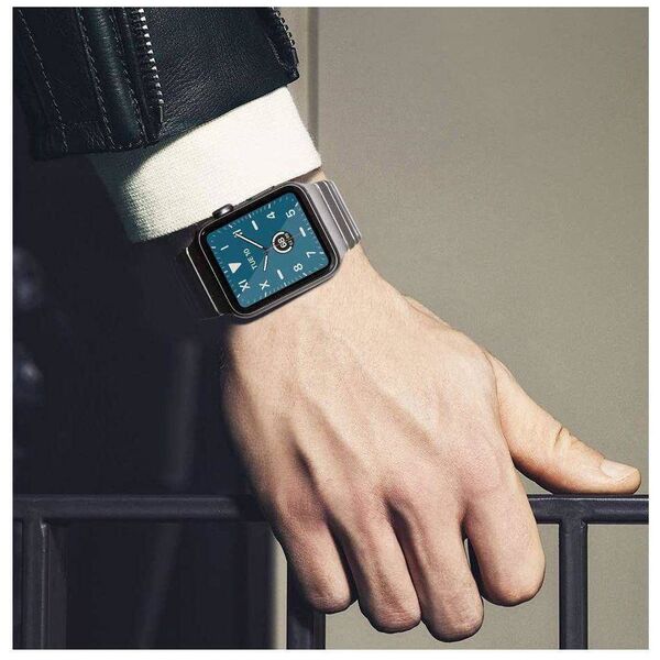 Strap for APPLE WATCH 4 / 5 / 6 / 7 / SE (42 / 44 / 45 MM) Tech-Protect LinkBand silver 5906735412758
