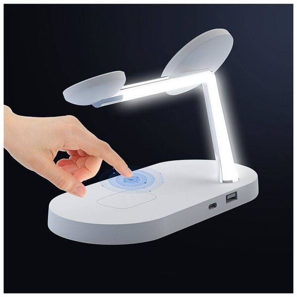 Wireless Charger 3in1 MagSafe Quick Charge Tech-Protect A12 white 6216990211850