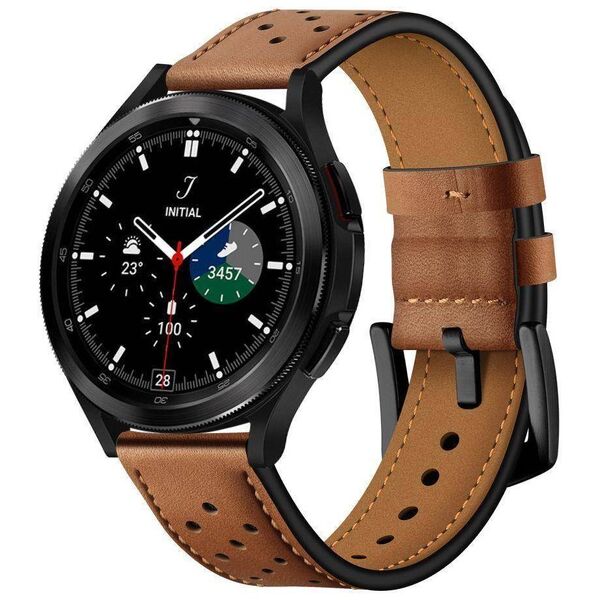 Strap for SAMSUNG GALAXY WATCH 4 (40MM) / (44MM) / GALAXY WATCH 4 CLASSIC (46MM) / (42MM) Tech-Protect Leather brown 9589046917257