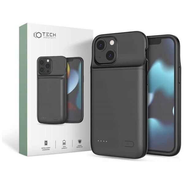 Case IPHONE 12 MINI / 13 MINI Tech-Protect PowerCase 4700mAh black 9589046917813