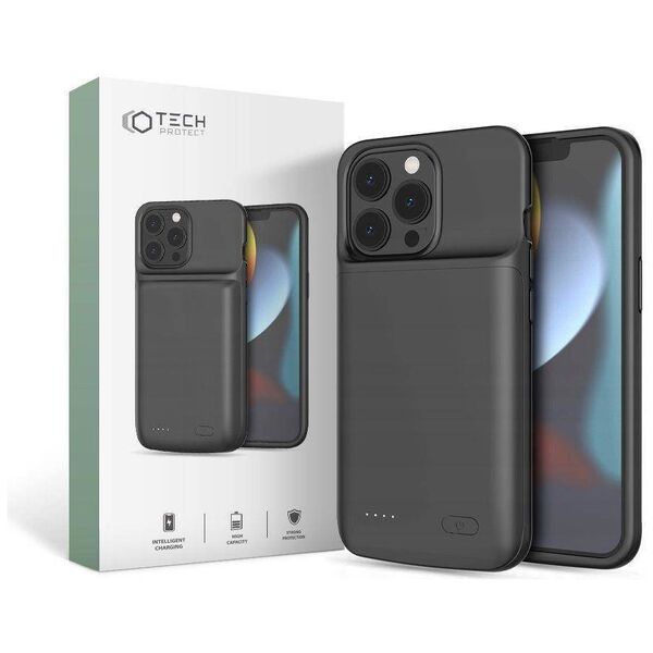 Case IPHONE 13 / 13 PRO Tech-Protect PowerCase 4800mAh black 9589046917820