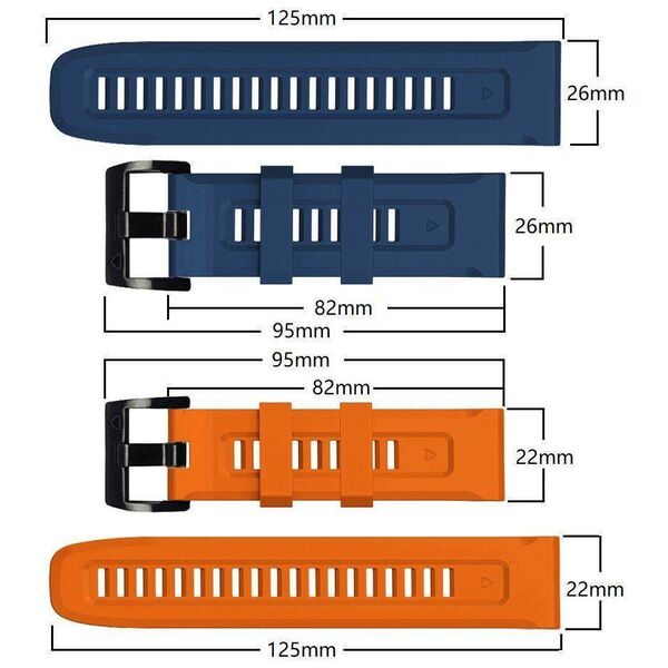 Strap for GARMIN FENIX 5 / 6 / 6 PRO / 7 Tech-Protect IconBand black 9589046921469