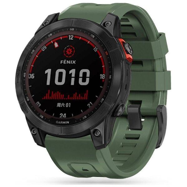 Strap for GARMIN FENIX 3 / 5X / 3HR / 5X PLUS / 6X / 6X PRO / 7X Tech-Protect IconBand dark green 9589046921636
