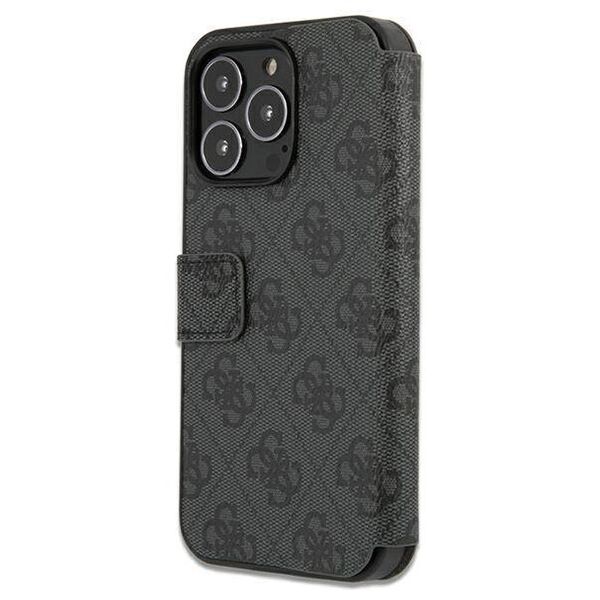Original Case IPHONE 13 PRO MAX Guess Book 4G Big Metal Logo (GUBKP13X4GMGGR) gray 3666339032593