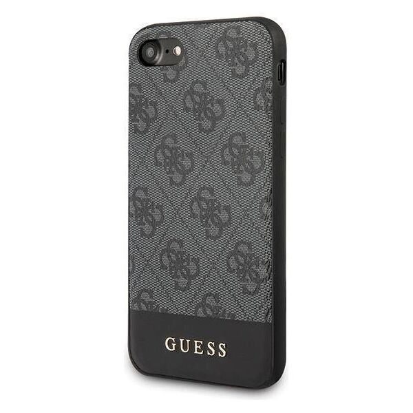 Original Case IPHONE SE 2022 / SE 2020 / 7 / 8 Guess Hardcase 4G Stripe Collection (GUHCI8G4GLGR) gray 3700740471289