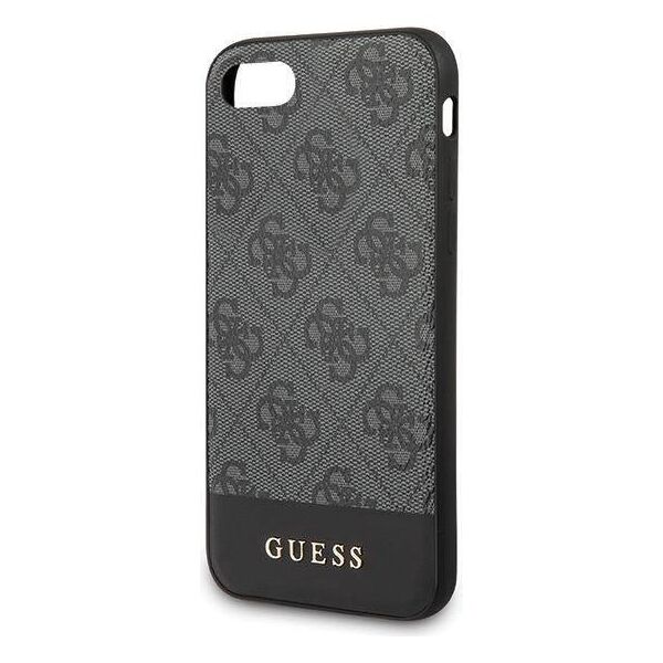 Original Case IPHONE SE 2022 / SE 2020 / 7 / 8 Guess Hardcase 4G Stripe Collection (GUHCI8G4GLGR) gray 3700740471289