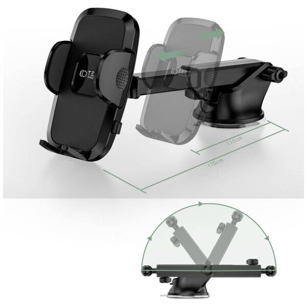 Universal Car Mount for Dashboar / Windshield Tech-Protect V3 black 9589046926778