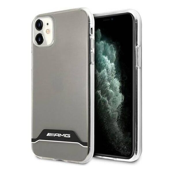 Case IPHONE 11 Mercedes AMG Hardcase Electroplate Black&White (AMHCN61TCBW) transparent 3666339014568