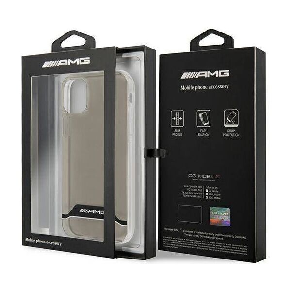 Case IPHONE 11 Mercedes AMG Hardcase Electroplate Black&White (AMHCN61TCBW) transparent 3666339014568