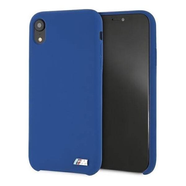 Original Case IPHONE XR BMW Hardcase Silicone M Collection (BMHCI61MSILNA) blue 3700740435304