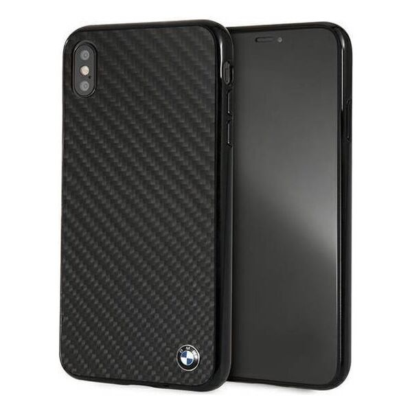Original Case IPHONE XS MAX BMW Hardcase Siganture-Carbon (BMHCI65MBC) black 3700740435007