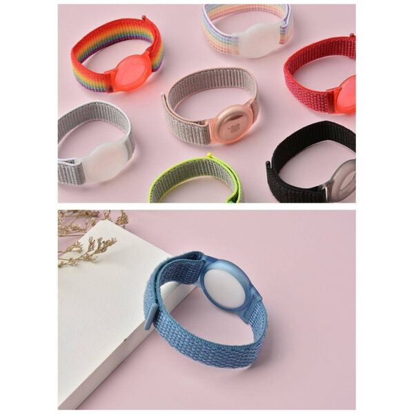 Strap for APPLE AIRTAG Tech-Protect Nylon For Kids pink 9589046926037