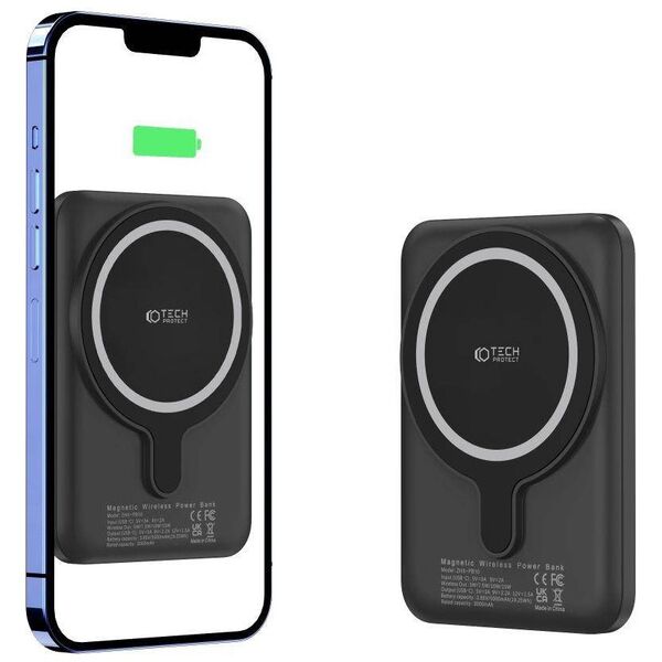 Powerbank MagSafe 5000mAh Tech-Protect PB10 Lifemag black 9589046926716