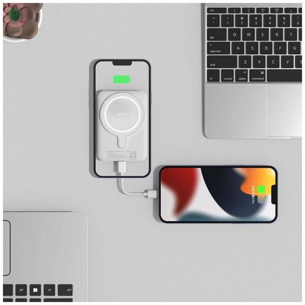Powerbank MagSafe 5000mAh Tech-Protect PB10 Lifemag white 9589046926709