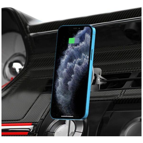 MagSafe Car Holder with 15W Wireless Charging for Supply / Ventilation Grille Tech-Protect A2 black 9589046926730