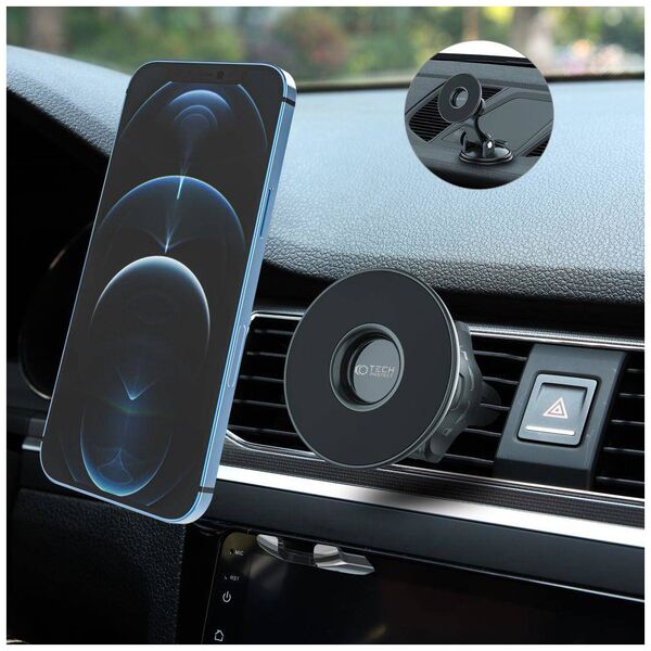 Magnetic Car Holder MagSafe for Ventilation Grille / Dashboard Tech-Protect N50 black 9589046925771