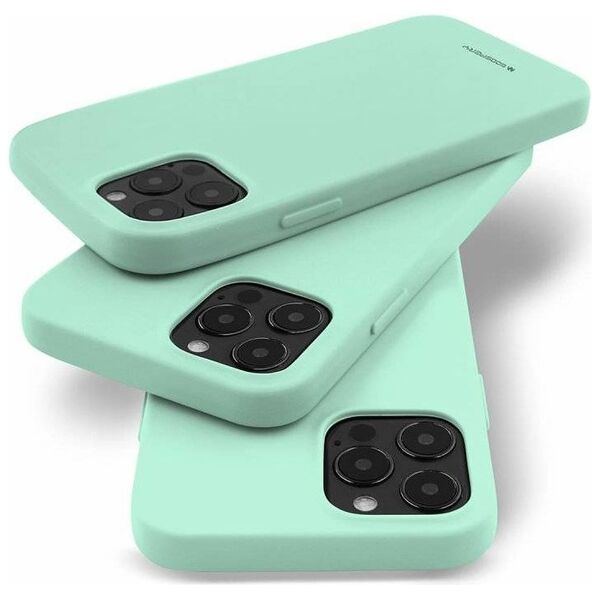 Case IPHONE 14 PRO Matte Silicone Mercury Soft Jelly mint 8809887823472