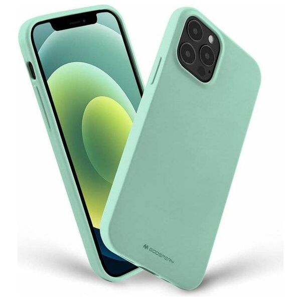 Case IPHONE 14 PRO Matte Silicone Mercury Soft Jelly mint 8809887823472