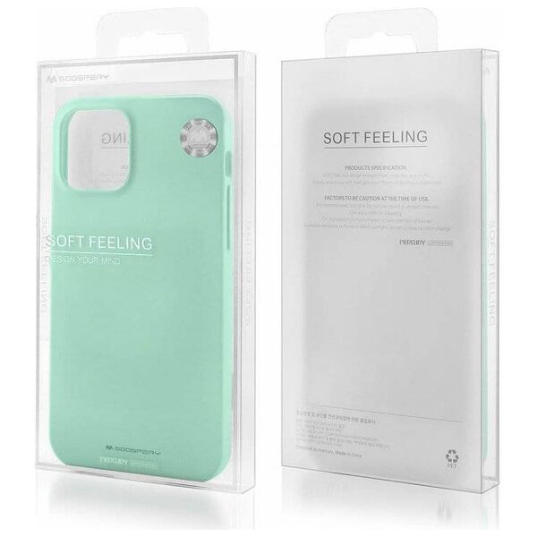 Case IPHONE 14 PRO MAX Matte Silicone Mercury Soft Jelly mint 8809887825919