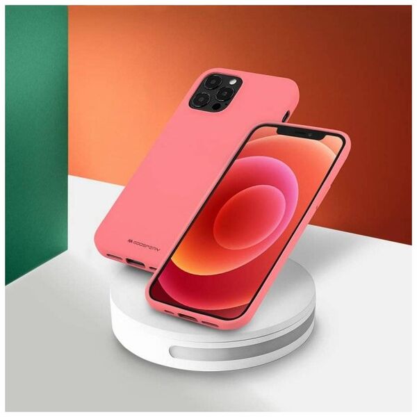 Case IPHONE 14 PLUS Matte Silicone Mercury Soft Jelly light pink 8809887824714