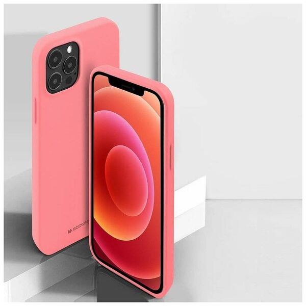 Case IPHONE 14 PLUS Matte Silicone Mercury Soft Jelly light pink 8809887824714