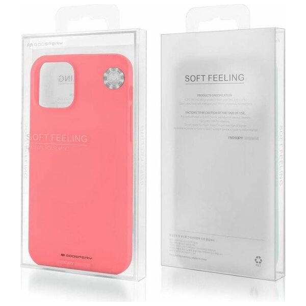 Case IPHONE 14 PLUS Matte Silicone Mercury Soft Jelly light pink 8809887824714