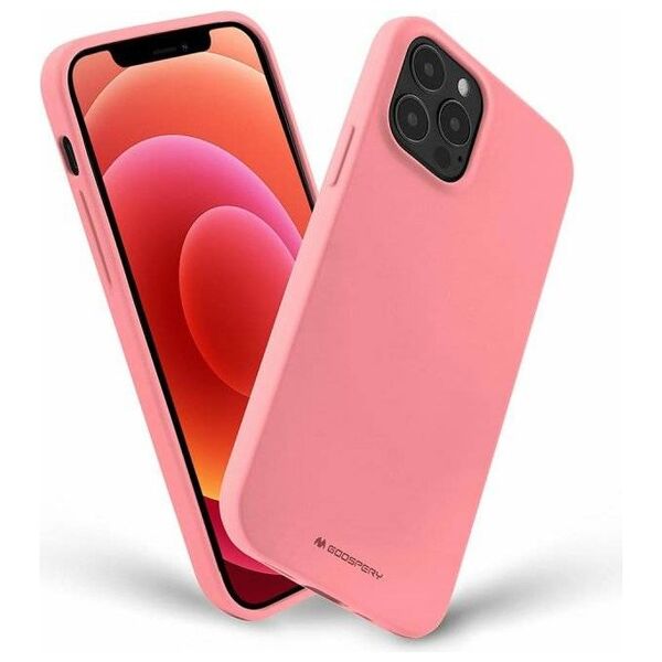 Case IPHONE 14 PLUS Matte Silicone Mercury Soft Jelly light pink 8809887824714