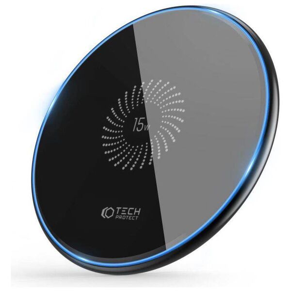 Wireless Charger 15W Tech-Protect QI15W-C1 black 9589046926310