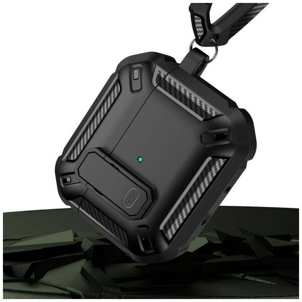 Case APPLE AIRPODS PRO Tech-Protect X-Carbo black 9490713928080