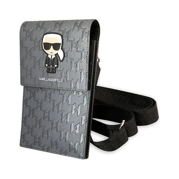 Bag Karl Lagerfeld Ikonik Karl Monogram Patch (KLWBSAMIPG) silver 3666339051822