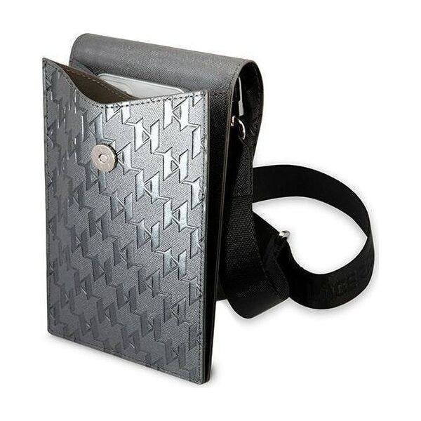 Bag Karl Lagerfeld Ikonik Karl Monogram Patch (KLWBSAMIPG) silver 3666339051822