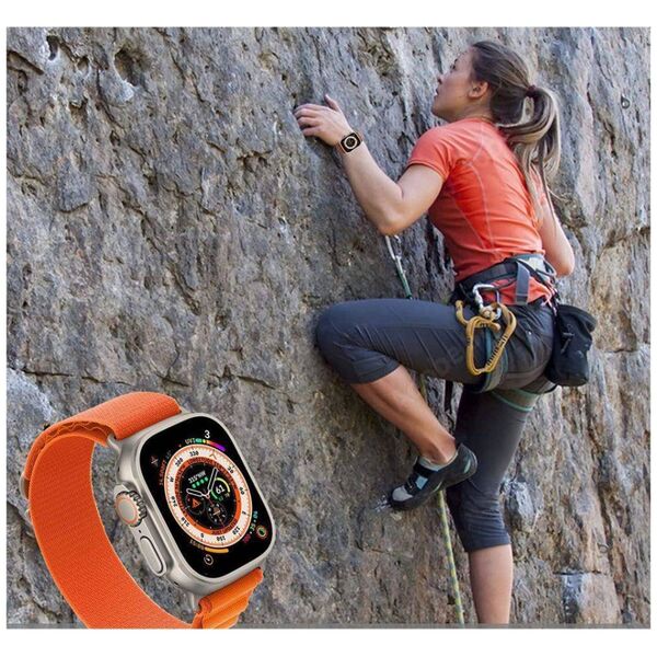 Strap for APPLE WATCH 4 / 5 / 6 / 7 / 8 / SE / ULTRA (42 / 44 / 45 / 49 MM) Tech-Protect Nylon Pro gray 9490713928349
