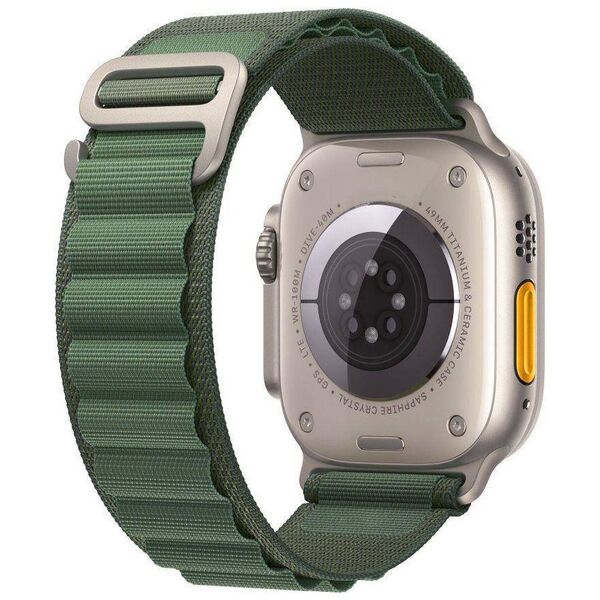 Strap for APPLE WATCH 4 / 5 / 6 / 7 / 8 / SE / ULTRA (42 / 44 / 45 / 49 MM) Tech-Protect Nylon Pro green 9490713928363