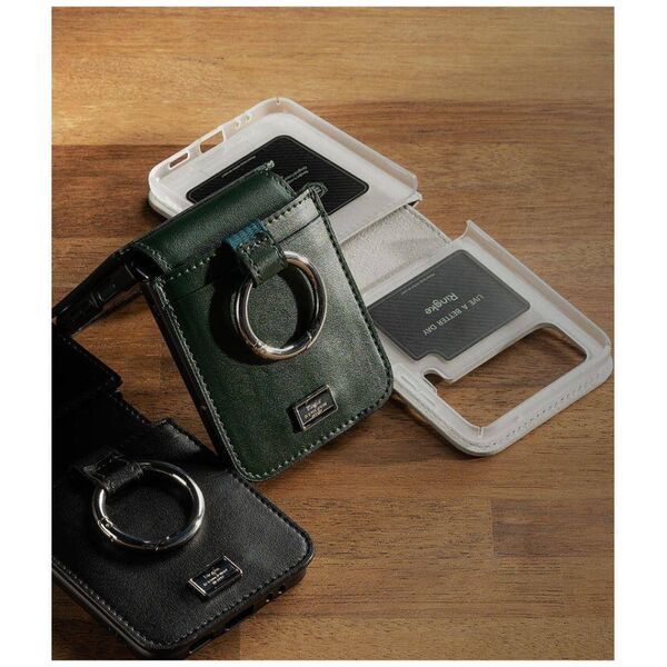 Case SAMSUNG GALAXY Z FLIP 4 Ringke Signature Folio Black 8809881261232
