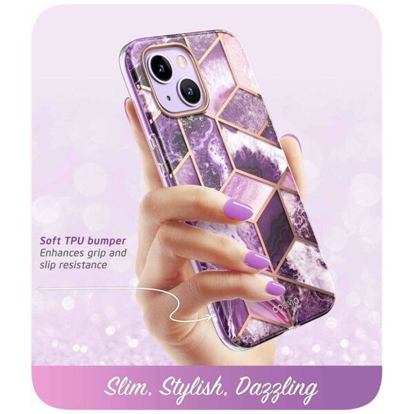 Original Case IPHONE 14 PLUS Supcase Cosmo Marble purple 843439119413