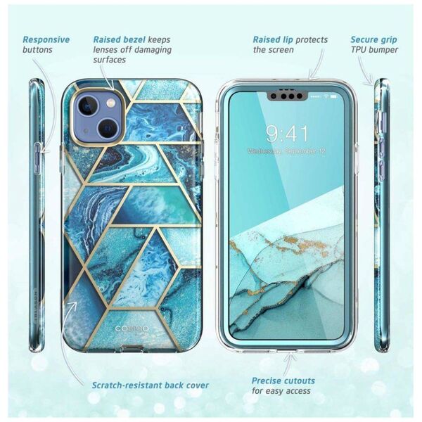 Original Case IPHONE 14 PLUS Supcase Cosmo Ocean blue 843439119420