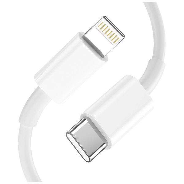 Wall Charger 20W USB-C PD + USB QC3.0 + Cable 1m USB-C - Lightning Tech-Protect C65W white 9490713929124