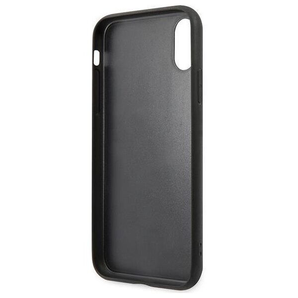 Original Case IPHONE XS MAX Karl Lagerfeld Hardcase Saffiano Ikonik Karl&Choupette Head (KLHCI65SAKICKCBK) black 3666339055011