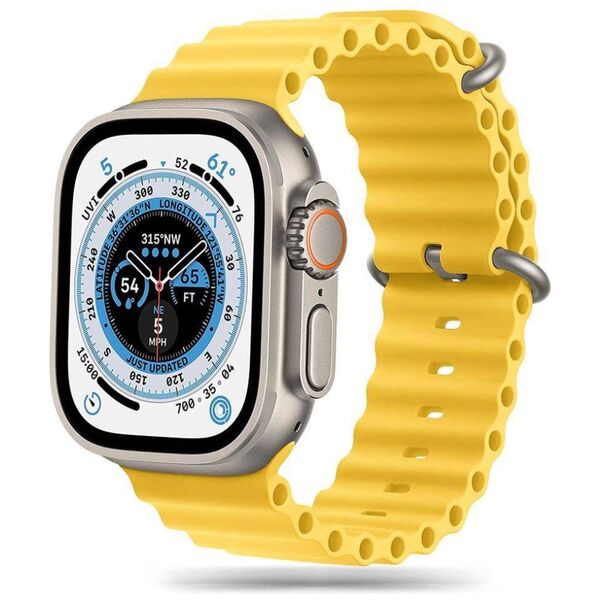 Strap for APPLE WATCH 4 / 5 / 6 / 7 / 8 / SE / ULTRA (42 / 44 / 45 / 49 MM) Tech-Protect IconBand yellow 9490713930205