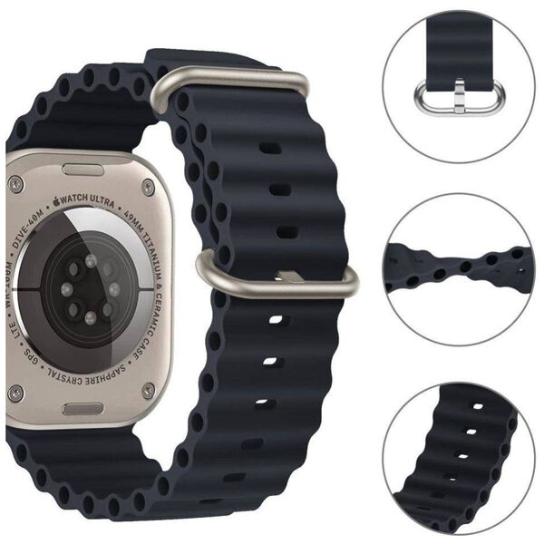Strap for APPLE WATCH 4 / 5 / 6 / 7 / 8 / SE / ULTRA (42 / 44 / 45 / 49 MM) Tech-Protect IconBand black 9490713929971