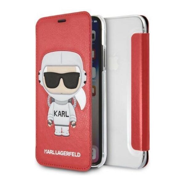 Original Case IPHONE X / XS Karl Lagerfeld Hardcase Karl Space Cosmonaut red 3700740440230