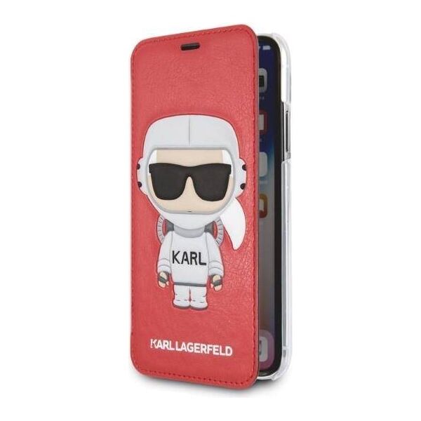 Original Case IPHONE X / XS Karl Lagerfeld Hardcase Karl Space Cosmonaut red 3700740440230