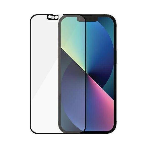 Tempered Glass 5D IPHONE 13 / 13 PRO PanzerGlass E2E Microfracture CamSlider Swarovsky Case Friendly AntiBacterial (2751) black 5711724027512