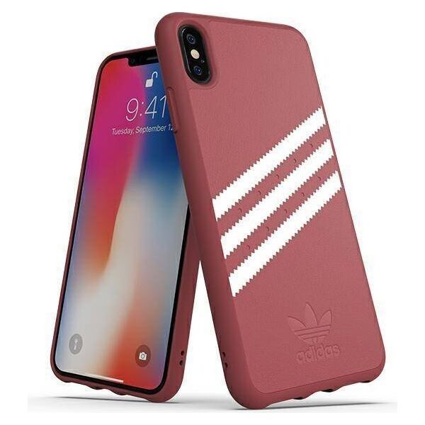 Original Case IPHONE XS MAX Adidas OR Moulded Case PU Suede (32821) pink 8718846063814