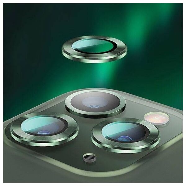 Tempered Glass for Camera IPHONE 11 USAMS Camera Lens Glass Metal Ring yellow 6958444987545