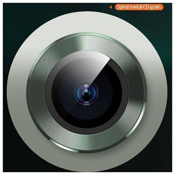 Tempered Glass for Camera IPHONE 11 USAMS Camera Lens Glass Metal Ring yellow 6958444987545