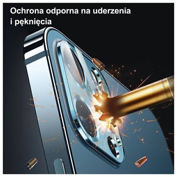 Tempered Glass for Camera IPHONE 12 MINI USAMS Camera Lens Glass Metal green 6958444940243