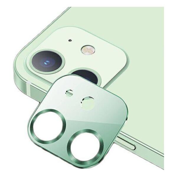 Tempered Glass for Camera IPHONE 12 USAMS Camera Lens Glass Metal green 6958444939421