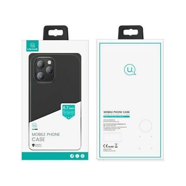 Case IPHONE 12 PRO MAX USAMS Gentle (IP12PMQR01) black 6958444924588